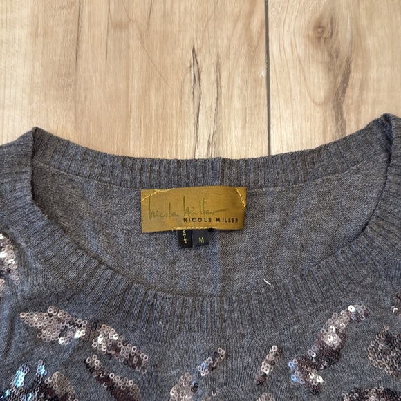 Sequin gray sweater - Picture 2 of 3